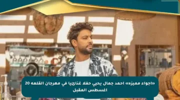 «أجواء مميزة» أحمد جمال يحيى حفلا غنائيا في مهرجان القلعة 20 أغسطس المقبل